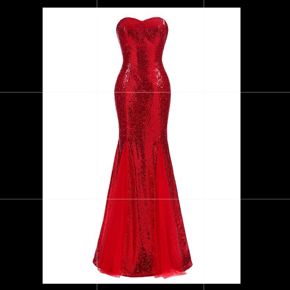 Sequin Lace Sweetheart Neckline Floor Mermaid